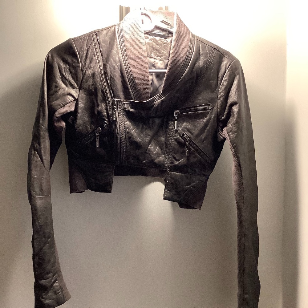 Guess by Marciano Size S Leather Mini Jacket
